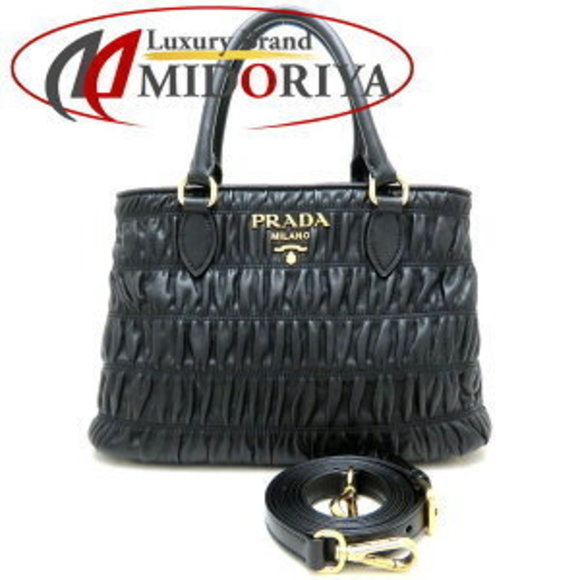 Prada Leather Handbag Nero Black - Picture 1 of 9